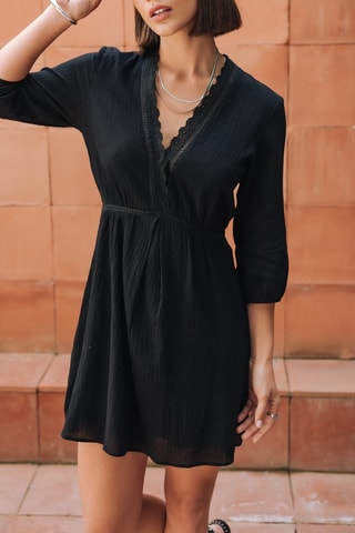 Vestido estilo patinadora - Preto