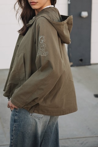 Veste à capuche - Kaki