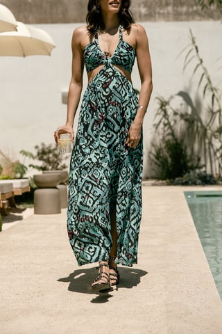 Vestido comprido - Verde