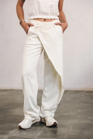 Pantalon - Blanc cassé