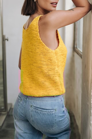 Camisola de alças - Amarelo