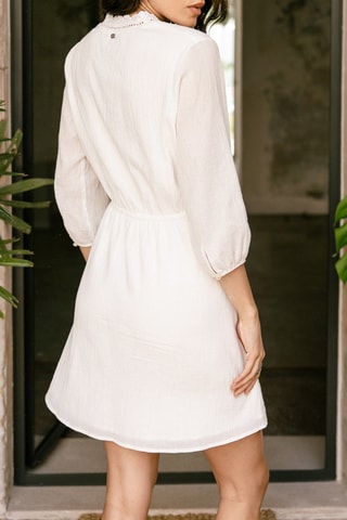 Vestido estilo patinadora - Cru