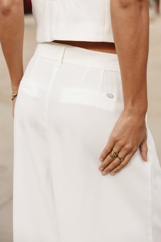 Pantalon palazzo - Blanc cassé