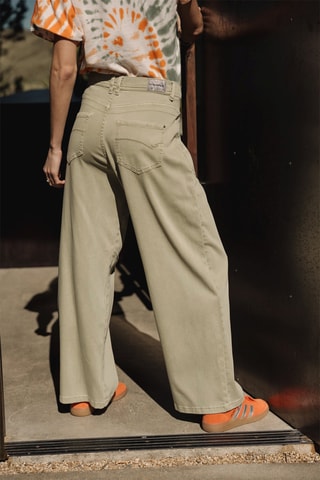Pantalon wide legs - Beige