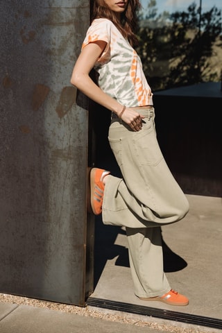 Pantalon wide legs - Beige