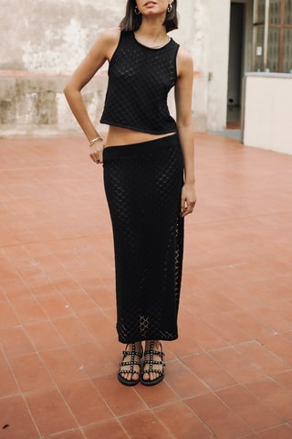 Saia comprida - Preto