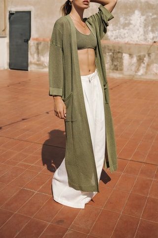 Gilet long - Kaki