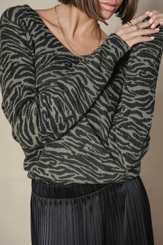 Pull en laine - Kaki