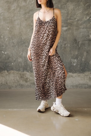 Vestido comprido - Castanho