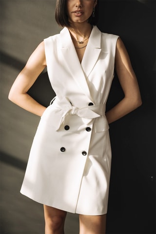 Vestido estilo patinadora - Branco