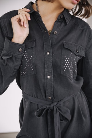 Vestido-camisa - Antracite