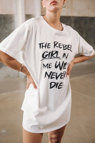 Vestido t-shirt - Branco