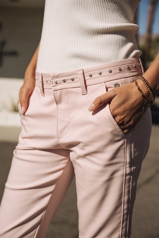 Pantalon cigarette 7/8 - Rose