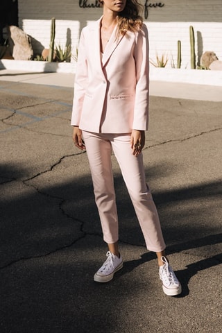 Pantalon cigarette 7/8 - Rose