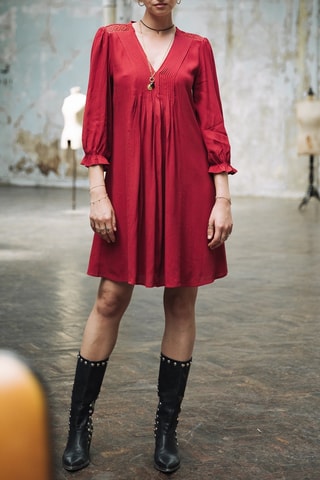 Vestido trapézio - Vermelho