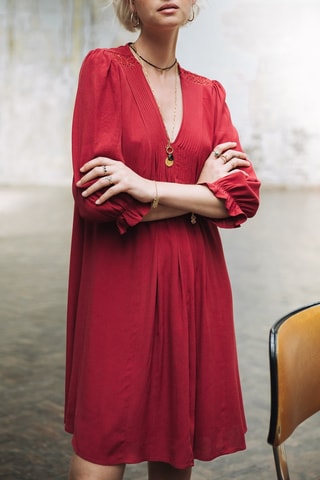 Vestido trapézio - Vermelho