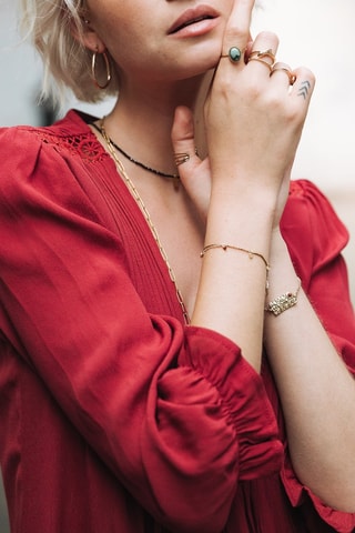 Vestido trapézio - Vermelho