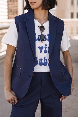 Gilet sans manches - Indigo