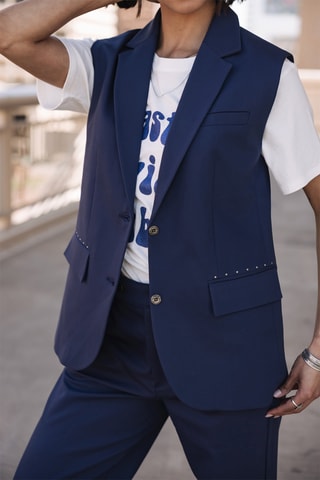 Gilet sans manches - Indigo