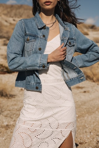 Veste en jean - Bleu clair