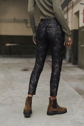 Jean 7/8 taille haute - Noir