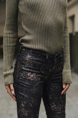 Jean 7/8 taille haute - Noir