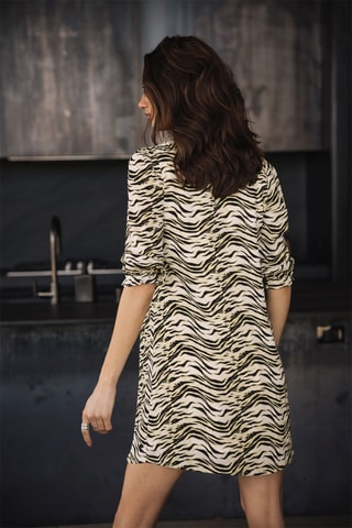 Vestido estilo patinadora - Bege