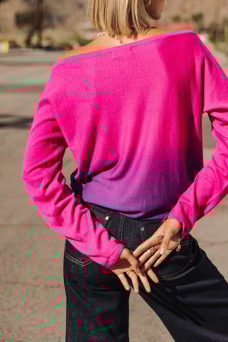 Pull dip and dye - Fuchsia et violet