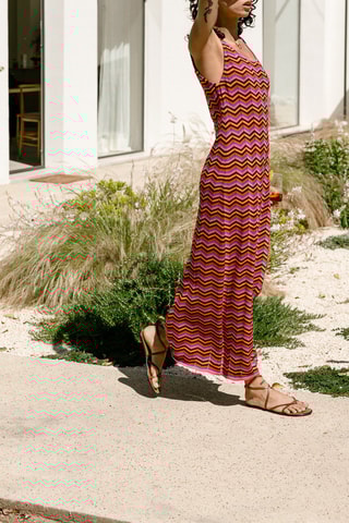 Vestido comprido - Rosa