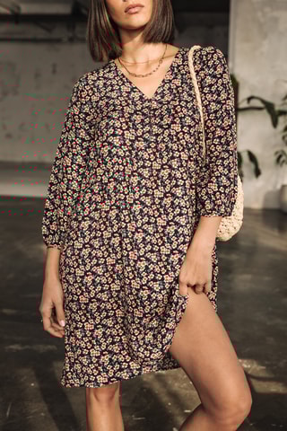 Vestido direito - Preto