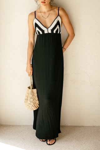 Vestido comprido - Preto