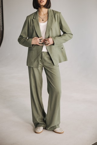 Pantalon wide legs - Kaki