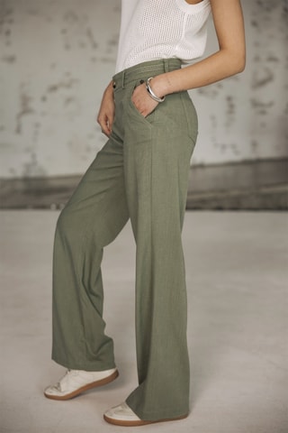 Pantalon wide legs - Kaki
