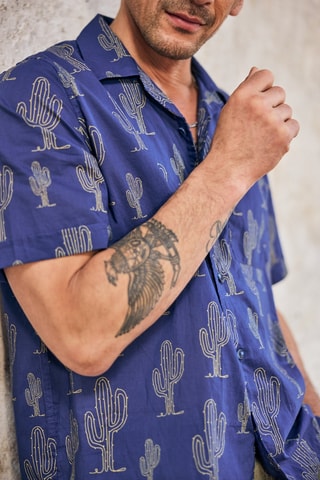 Camisa - Azul-marinho