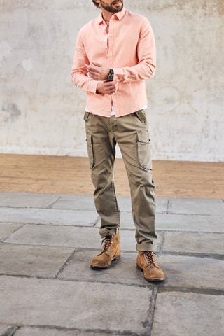 Camisa em linho - Rosa