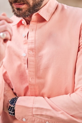 Camisa em linho - Rosa