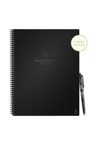 Cahier réutilisable connecté Rocketbook Fusion - 42 pages - Noir - 21 x 29,7 cm