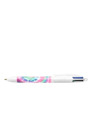 Boîte en métal 6 stylos-bille 4 couleurs Botanique et Tie & Dye - 4 encres