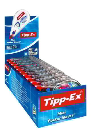 10 correcteurs Tipp-Ex mini pocket Mouse Ruban - 6 m x 5 mm