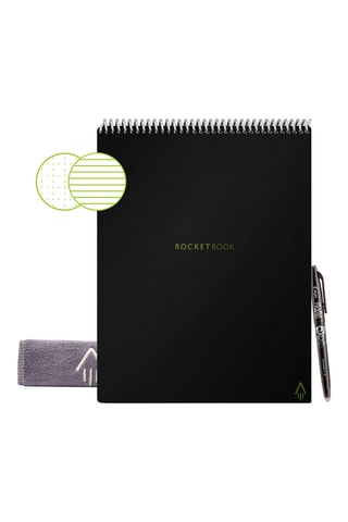 Bloc-notes connecté Rocketbook Flip Letter - 32 pages - Noir - A4