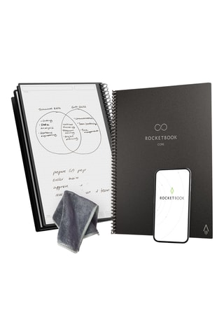 Cahier connecté Rocketbook Core Letter - 32 pages - Noir - A4
