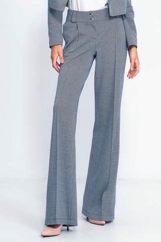 Broek Wide Legs Blauw 
