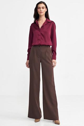 Broek Wide Legs - Bruin