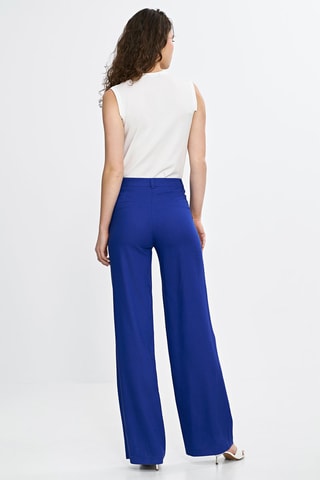 Linnen Broek Bootcut - Blauw