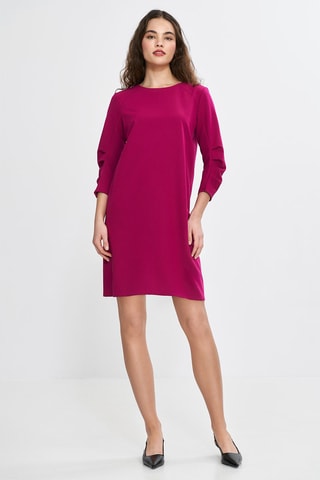 Korte Jurk Relaxed - Fuchsia
