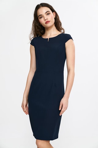Nauwaansluitende Jurk - Marineblauw