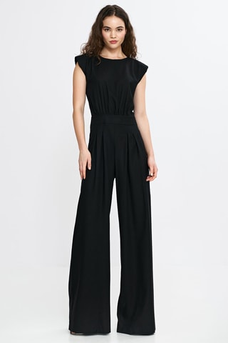 Linnen Jumpsuit Regular - Zwart
