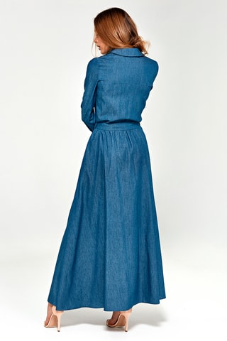 Oversized Blouse-jurk - Blauw