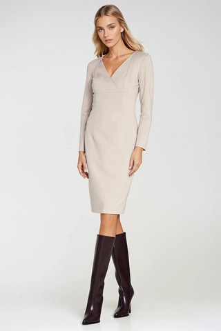 Robe fourreau - Beige