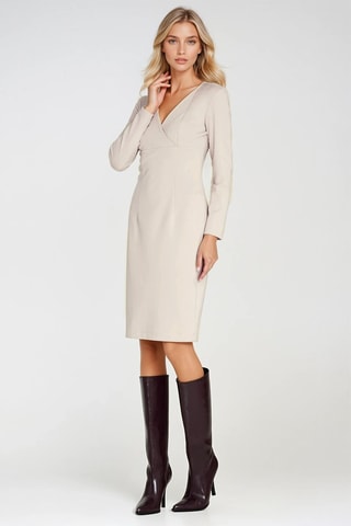 Robe fourreau - Beige